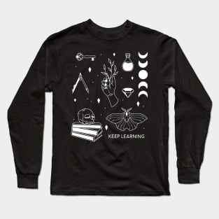 Keep Learning - White Version Long Sleeve T-Shirt